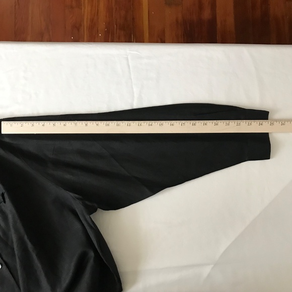 DIALOGUE Linen Rayon Tunic Button Down Blouse Black Women’s Plus Size 2X NWT 3X - Picture 15 of 16